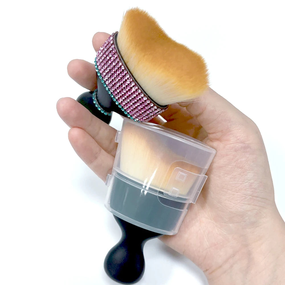 DAHUI Curved Design Dirt Dust Clean Brushes Car Cleaning Brush Dust Collectors Car Interior Brush Clean Tool with Cover