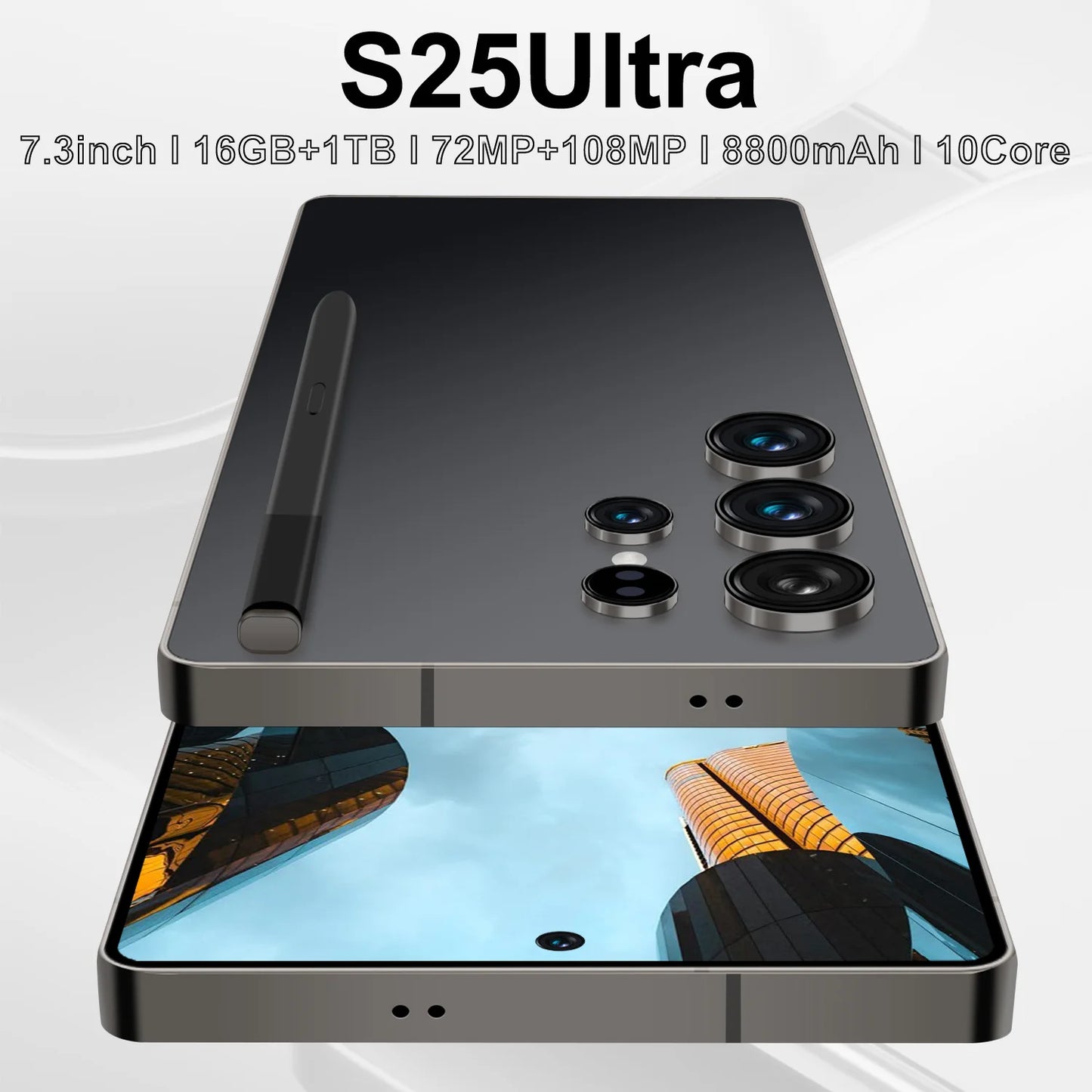 Hot Selling S25 ULTRA 16GB+1TGB 7.3 Inch Phone Original Full Display Android 14.0 Mobile Cell Smart Phone