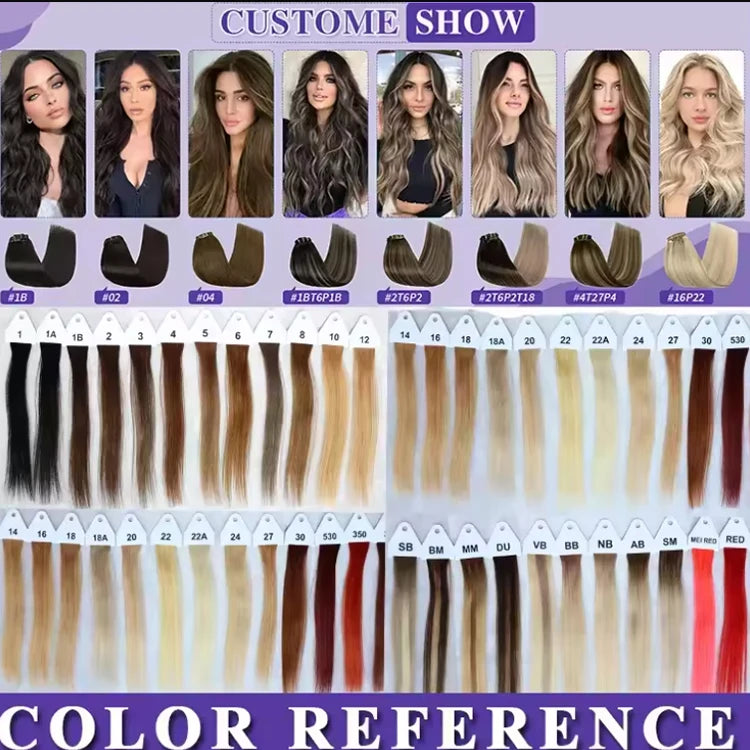 Wholesale Cuticle Aligned Water Wave Raw Human Hair Tape Ins Vendors Beauty Products for Women