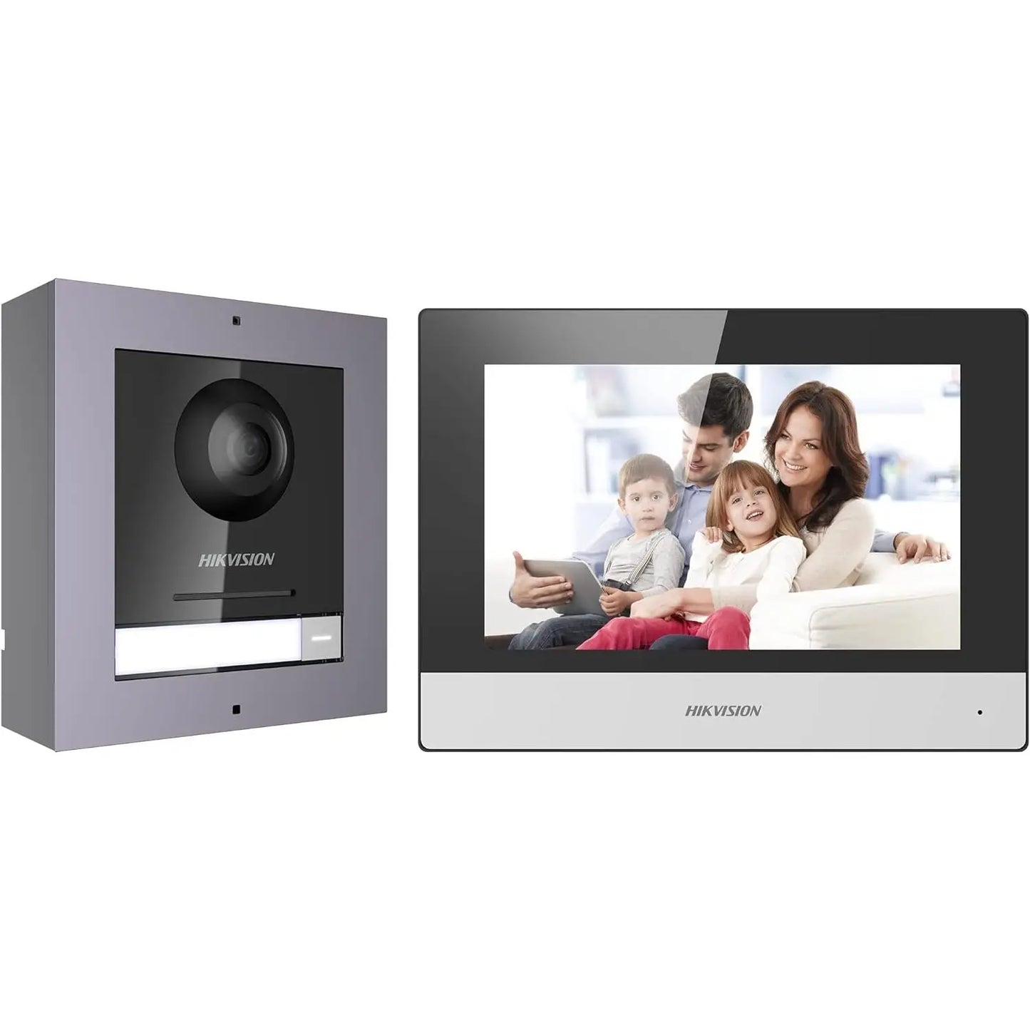 HikVision Smart Home DS-KIS602 Kit 7\" LCD 2.1Mpx IP65 Single-Family IP Video Intercom System
