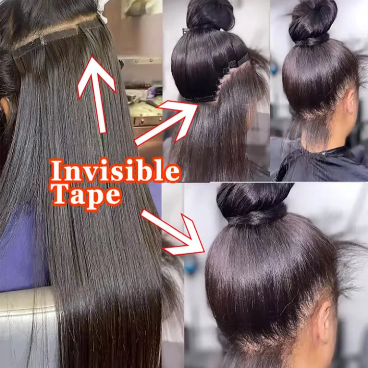 Wholesale Cuticle Aligned Water Wave Raw Human Hair Tape Ins Vendors Beauty Products for Women