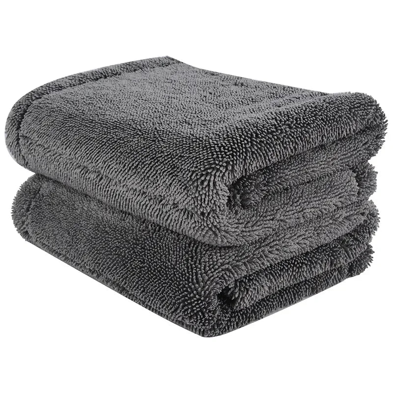 1200gsm Lint-Free Microfiber Towel for Car Detailing Absorbent Clean Care Wash Drying Knitted Twisted Loop Car Accessories