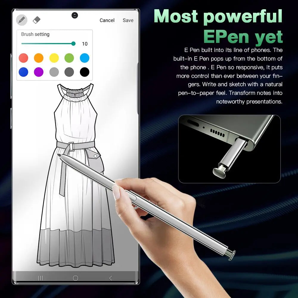 2023 Style Grids China Wholesale Personalizeds23 ultra 6.8inch Dual Sim Card Smartphone 5g Oem Mobile Phone Galaxie