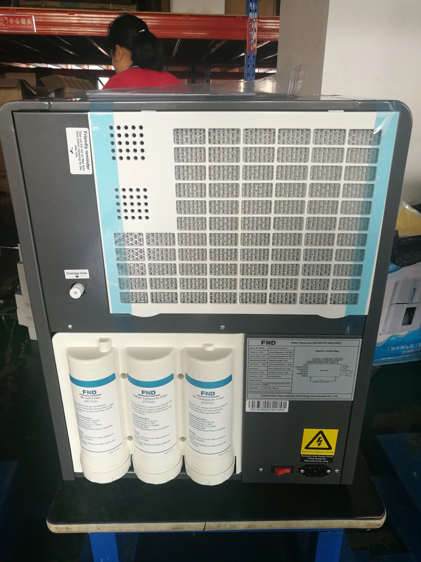 Gerador de Água Atmosférica 10 Litros por Dia – Água Potável a Partir do Ar