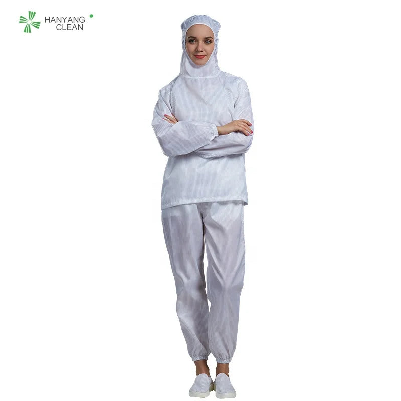 H-1122 Autoclavable Clean Room Reusable Washable Clothing Esd Anti Static Coverall