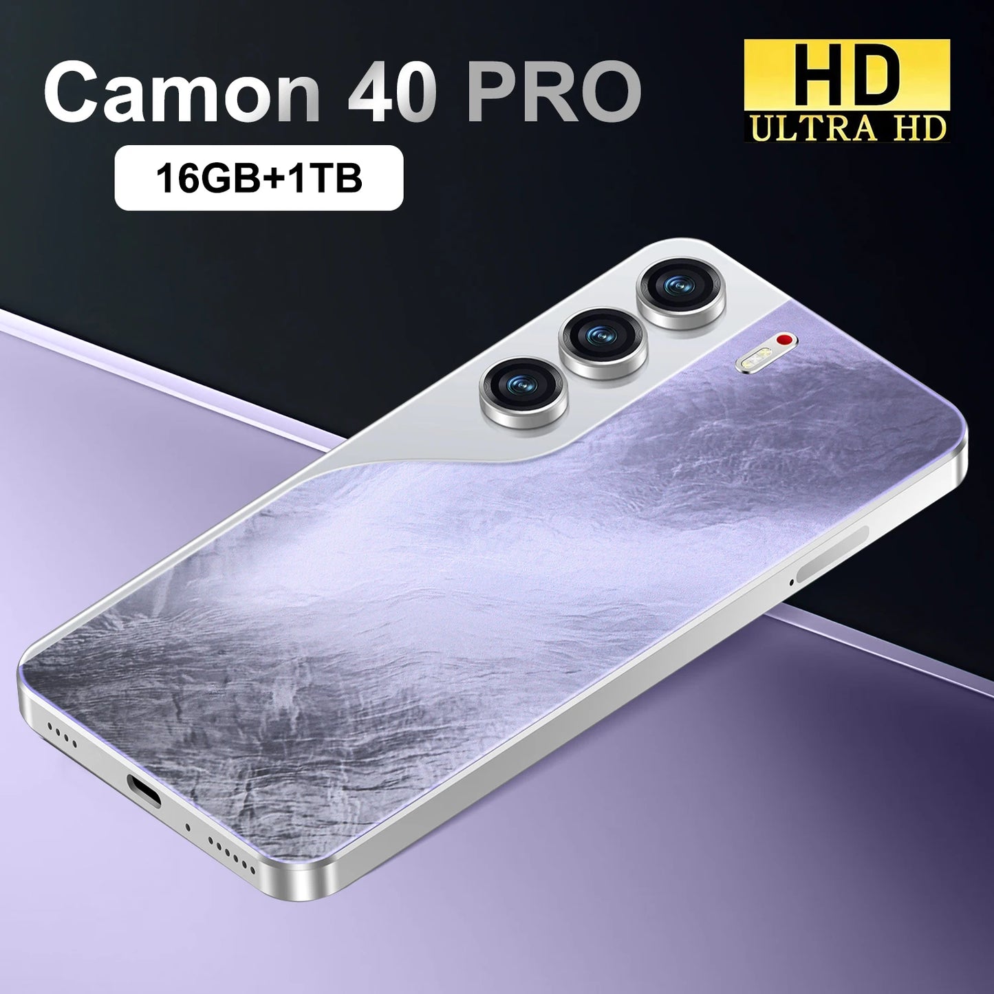 Hot-Selling Camon 40 Pro Original 16GB +1TB Mobile Phone 6800Mah Android 14 Large HD Gaming Custom Global 5G Smartphones