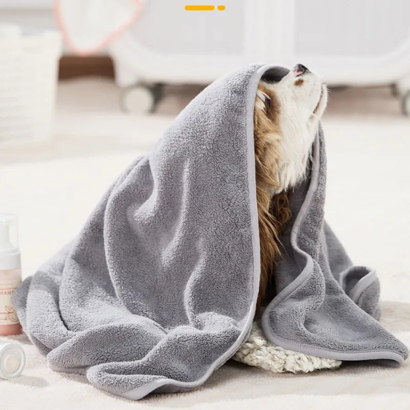 Wholesale Absorbent Lint-free Microfiber Quick Dry Dog Cleaning Paw Bath Towel for Dog Drying