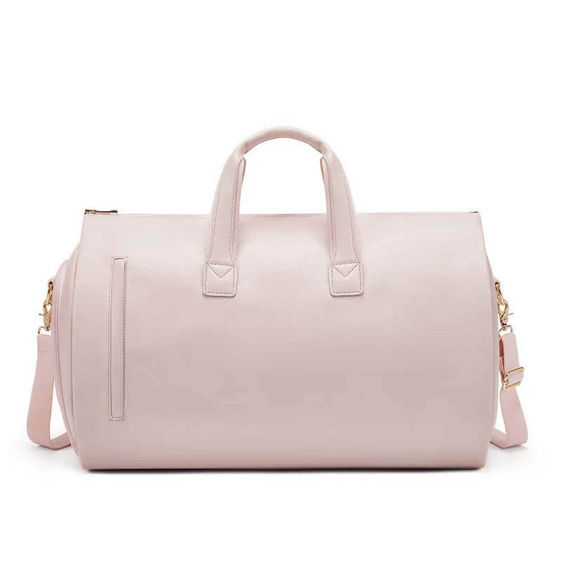 Wholesale Outdoor PU Leather Luggage Travel Bag Business Suit Bag Men Duffel Travelling Bag