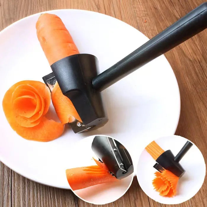 Portable  Stainless Steel Mutltipurpose Vegetable Spiral Slicer Spiral