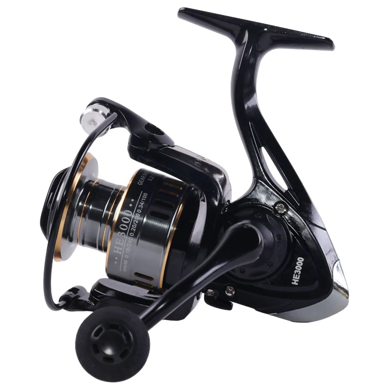 Full Metal Long Casting Spinning Reel HE1000-7000 Series | EVA Grip & Metal Grip | Freshwater & Saltwater Fishing