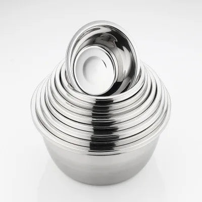 Stainless-Steel Mixing Bowls Set of 6 Mixing Food Salad Bowl