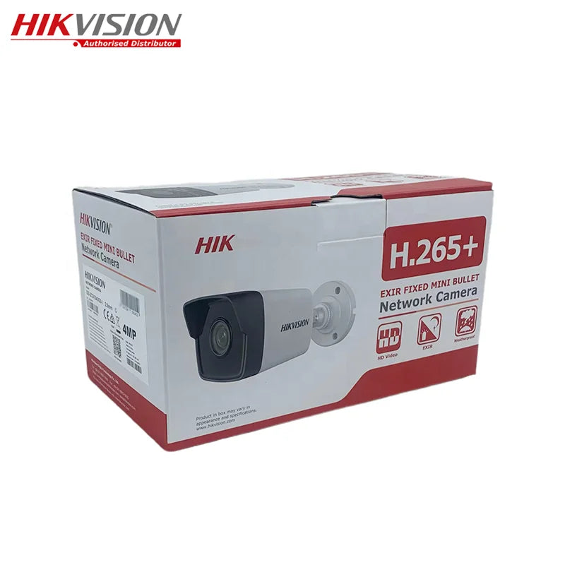 Hikvision 30m IR Bullet 4MP DS-2CD1043G0-I Indoor Pan-Tilt Motion Detection DVR Offering After-sales Support IP67 Network Camera