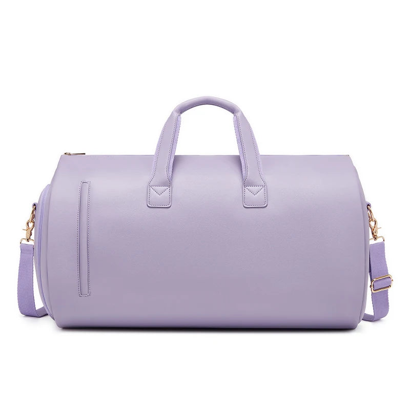 Wholesale Outdoor PU Leather Luggage Travel Bag Business Suit Bag Men Duffel Travelling Bag