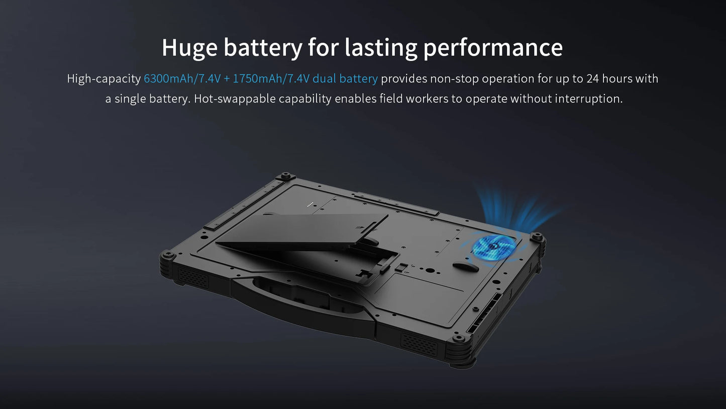 14-Inch Fully Ruggedized Toughbook Notebook Dustproof and Waterproof Industrial PC with FHD Display