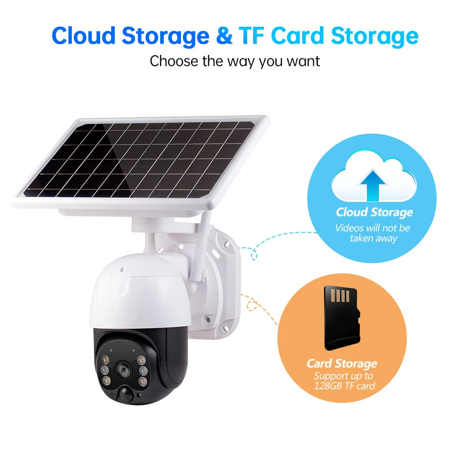 ICSEE 4MP 4G Wifi CCTV Solar Camera Outdoor Powered Wireless 4G PTZ Camera Solar Panel 4G Wifi Security Camera ICSEE