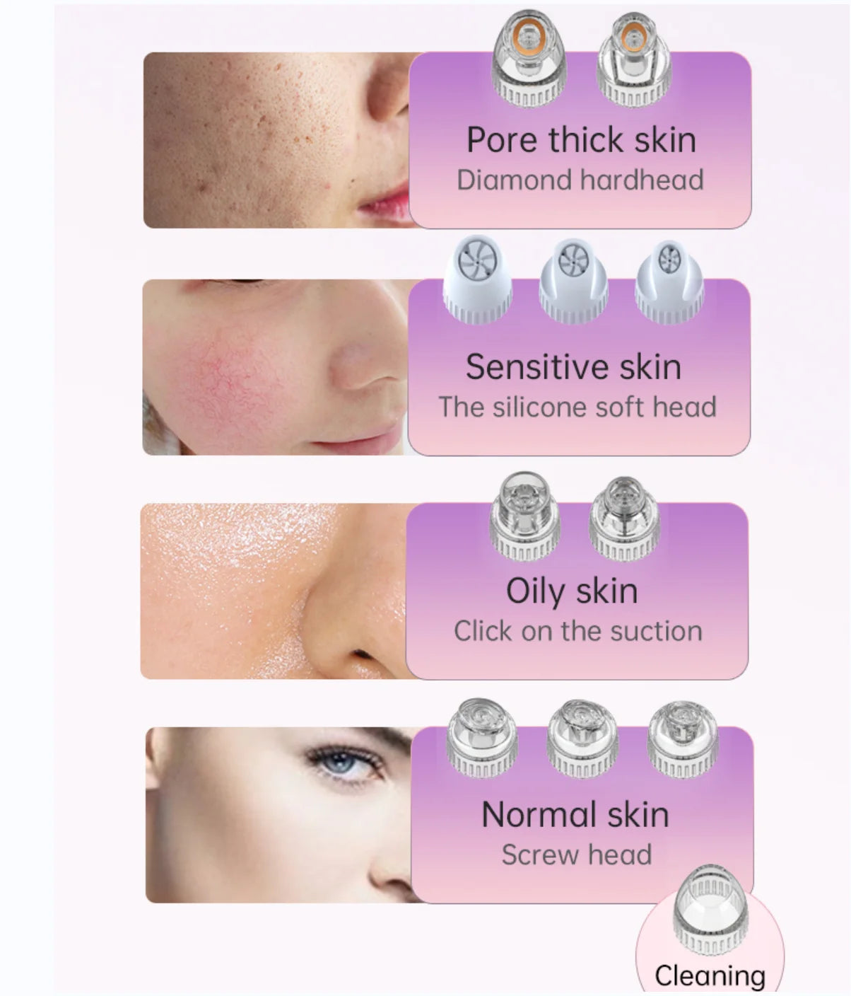 Portable 7-in-1 Hydra Peel Dermabrasion Facial Scrubber Beauty Products Designed Specifically for Women