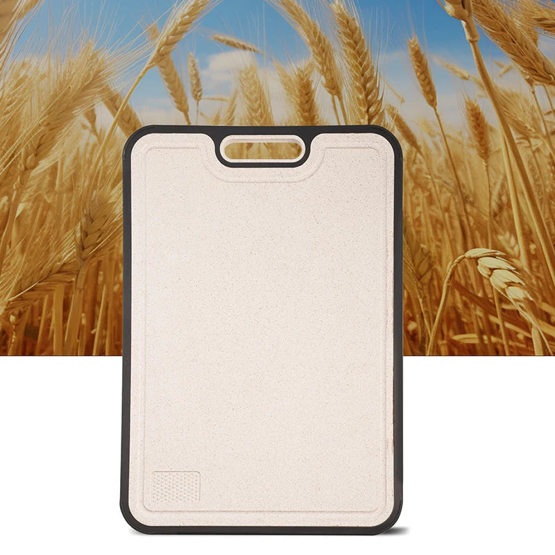 Customizable Double-Sided Pure Titanium Chopping Board 99.8% Titanium + Wheat Straw Eco-Friendly Meat Cutting Board