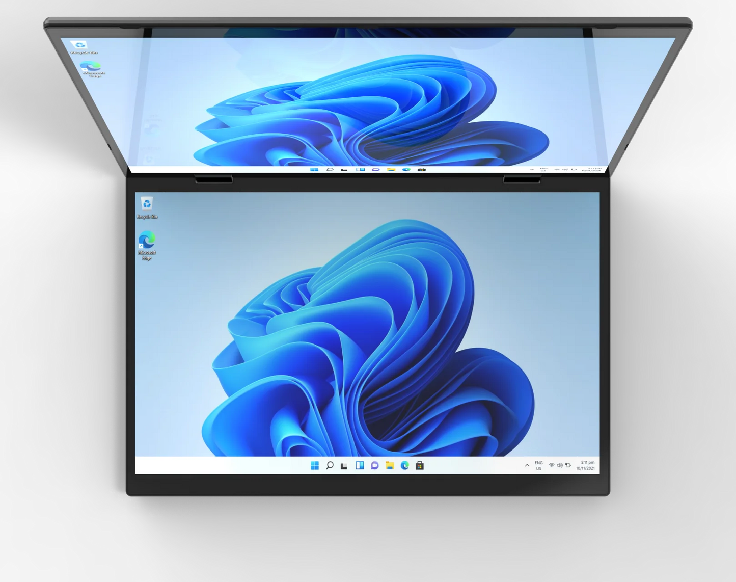 2025 Business New Laptop HL140D Dual Touch Control 14+14Inch 32GB RAM 1024GB ROM Quad-Core Four-Thread High Quality PC Computer