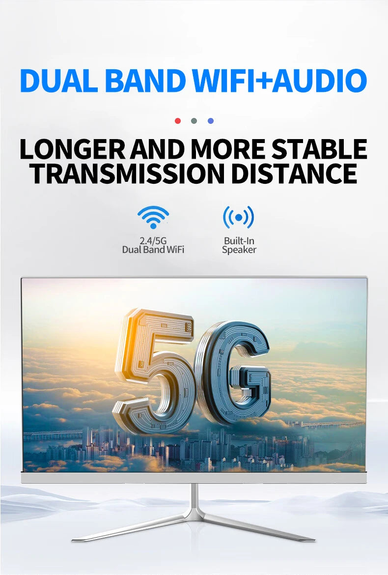 24"27''Inch Curved 8gb16gb32gb Ram 512 Gb Ssd Core I7 I5 I3 Processor All in One Desktop Computer All in One Pc for Supermarket