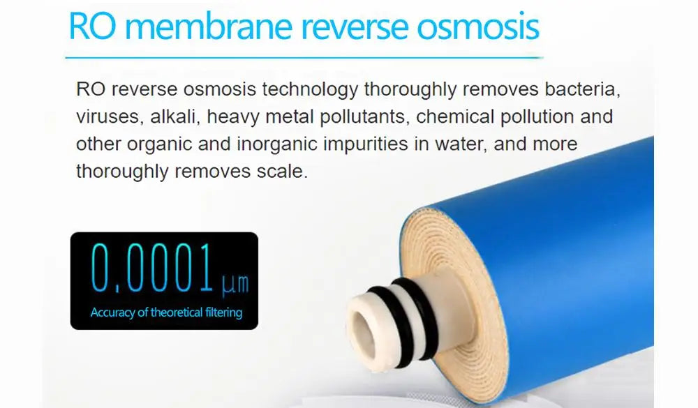 Electric 600G Large Flow Tankless RO Reverse Osmosis Water Purifier Household Direct Drinking Pure Plastic Water Filters