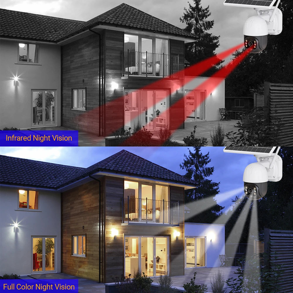 ICSEE 4MP 4G Wifi CCTV Solar Camera Outdoor Powered Wireless 4G PTZ Camera Solar Panel 4G Wifi Security Camera ICSEE