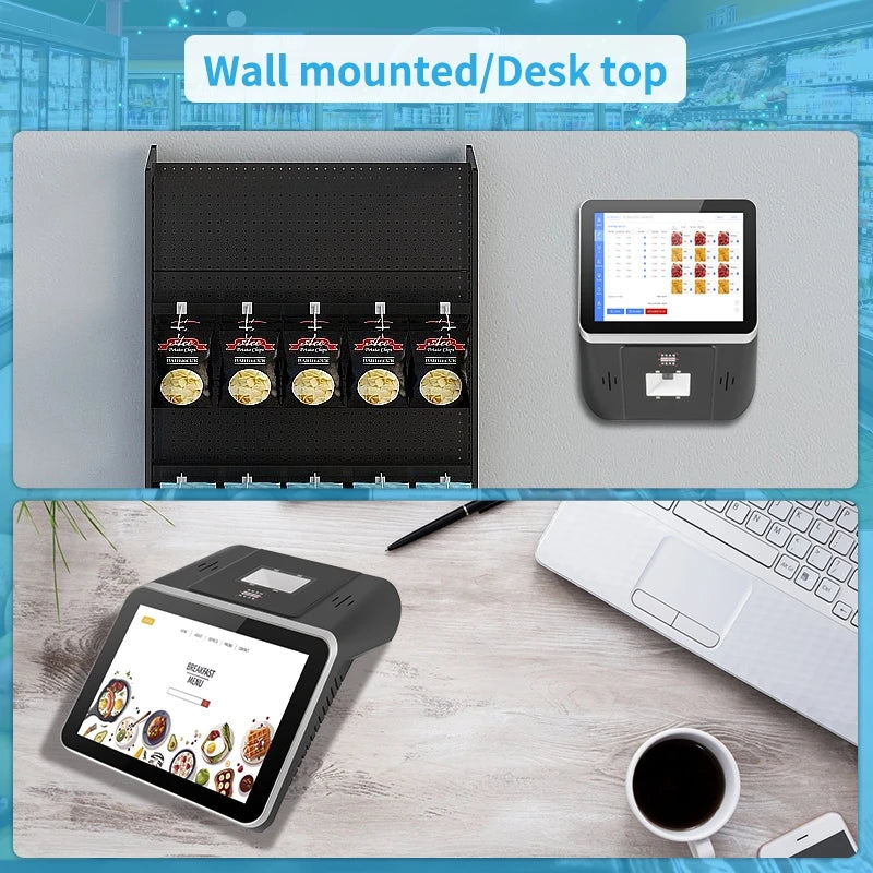 8-Inch Touch Screen Android 11/Windows 11pro Price Checker All-in-One Computer With 2D Scanner and RFID for Supermarket
