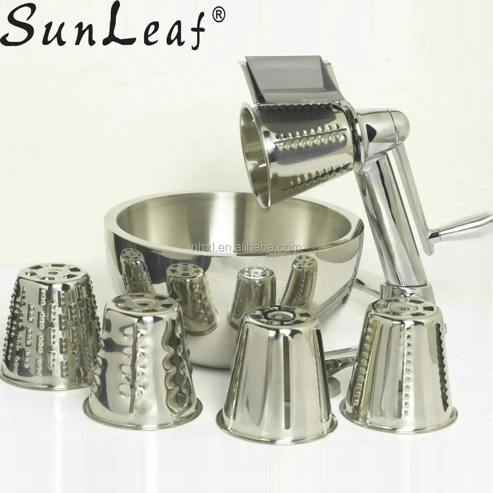 Made in China Hot Sale Zinc Alloy Salad Cutter New Design 5 in 1 Kitchen Cooking Set Food Processor Blender for Household