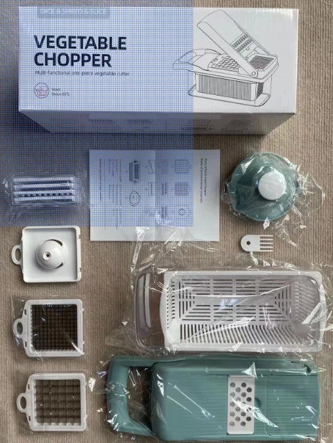 Factory Wholesale Kitchen Accessories 14 in 1 Food Cutter Veggie Onion Chopper Mandoline Slicer Multifunctional Vegetable Cutter