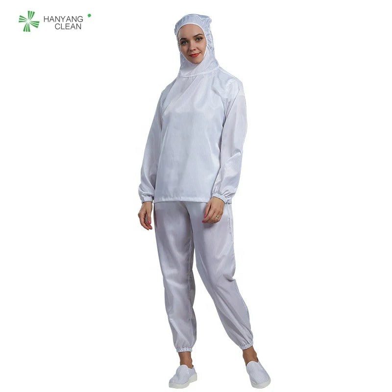 H-1122 Autoclavable Clean Room Reusable Washable Clothing Esd Anti Static Coverall