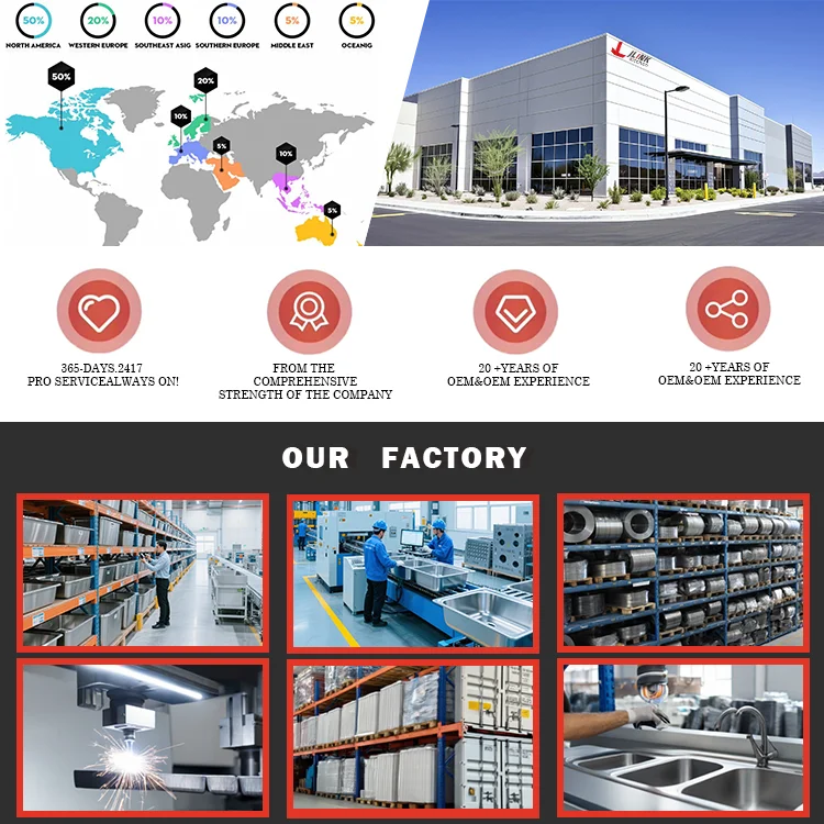 Torneira multifuncional de cozinha moderna JLink, com cuba simples de grandes dimensões, acabamento dourado escovado, 1000 x 500 mm, em aço inoxidável, para lava-loiça à esquerda.