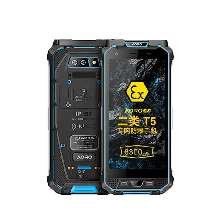 Explosion Proof Intrinsically Safe Zone 2 ATEX IP68 Waterproof Smartphone with NFC QWERTY Keyboard LTE/GSM/CDMA Compatibility