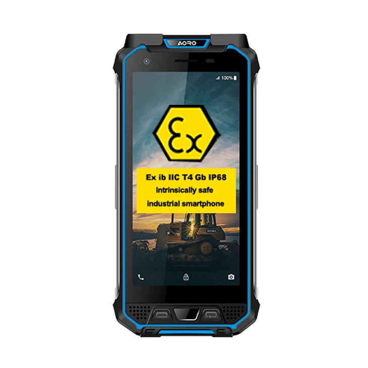 Explosion Proof Intrinsically Safe Zone 2 ATEX IP68 Waterproof Smartphone with NFC QWERTY Keyboard LTE/GSM/CDMA Compatibility