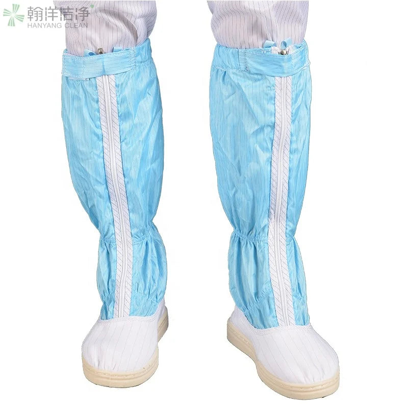 H-3517 Cleanroom Unisex PVC Outsole Autoclavable Anti-static Sterile Esd Boot Shoes for Medical Pharmaceutical Factory