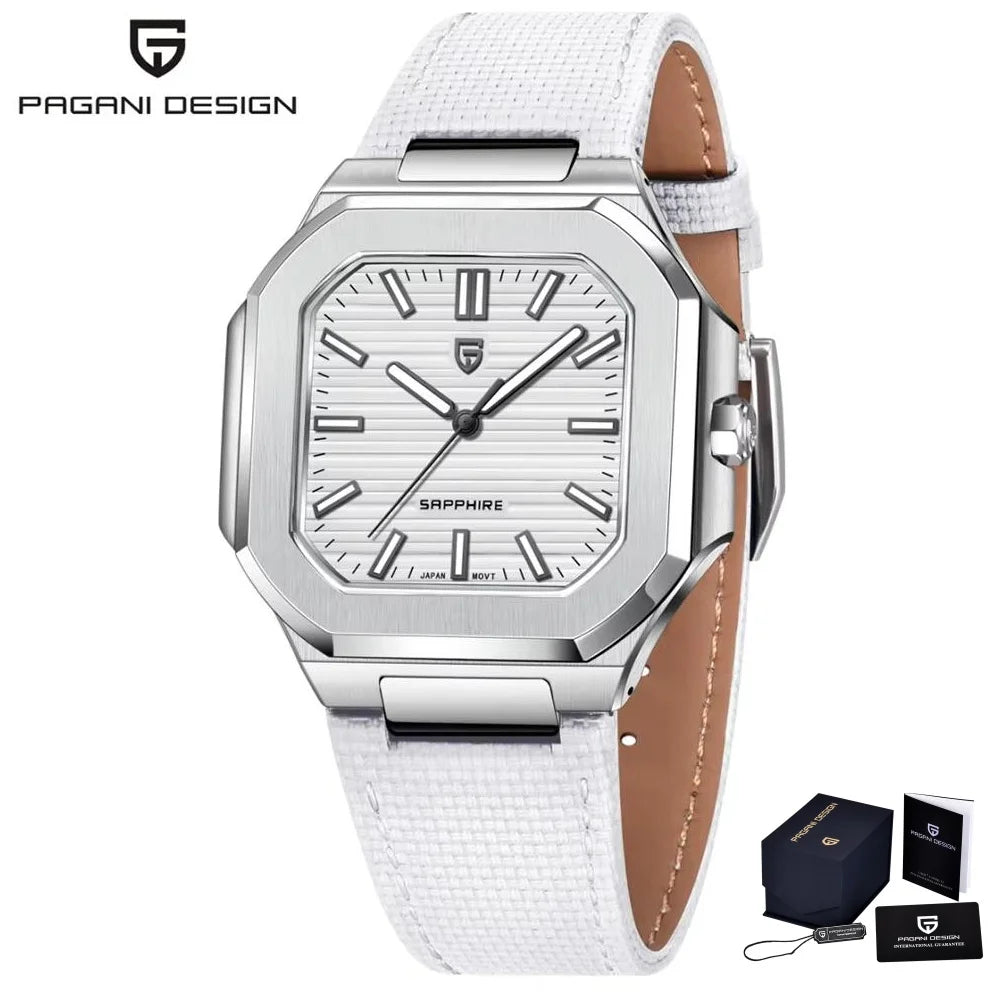 2025 New PAGANI DESIGN Top Brand Men Quartz Watches Luxury Sapphire Glass AR Coated Business Watch Japan VH31 Luminous Watch Men