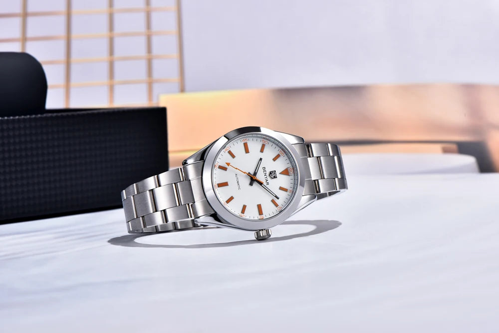 2025 New BENYAR Men's Watches Top Luxury Automatic Watch For Men Mechanical Wristwatches Stainless Steel Luminous Clock With Box