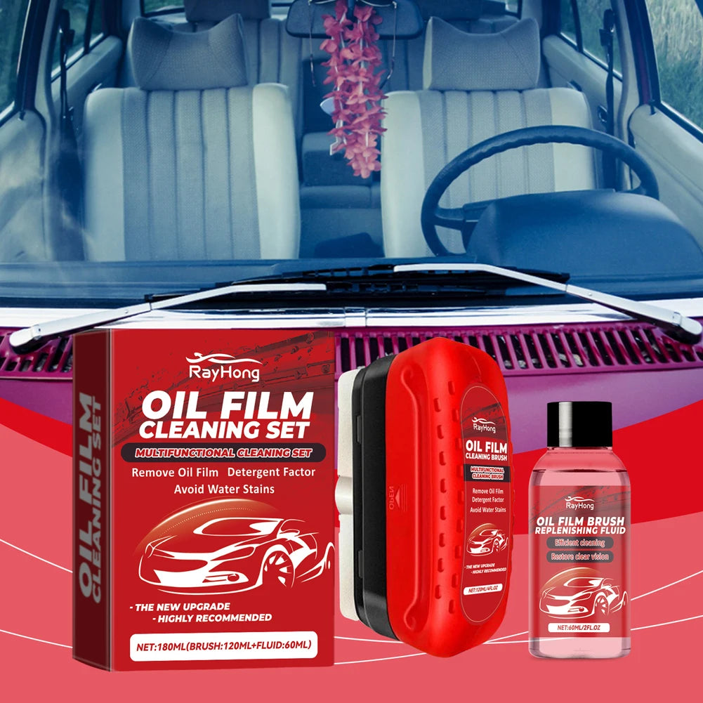 Glass Cleaning Board Universal Glass Cleaning Wipe Board Cleaning Glass Brush for Car Windshield Oil Film Cleaner Glass Coating