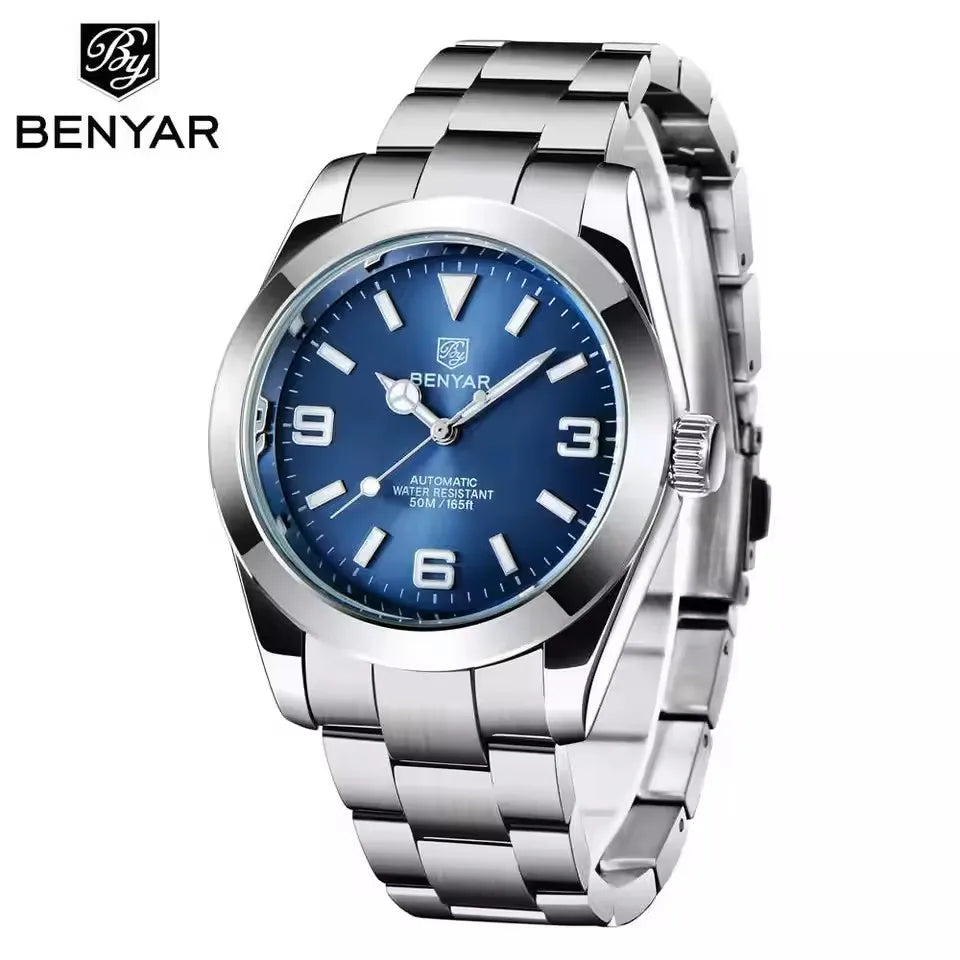 BENYAR 40MM V2 Version Top Brand  Luxury Men Watch Fashion Sport Watch  Automatic Mechanical Watches 10Bar BY-5177