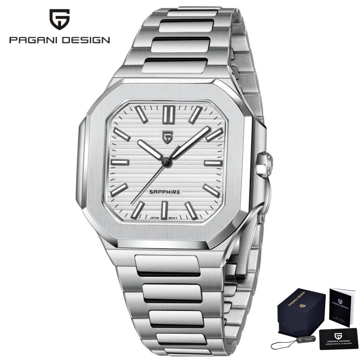 2025 New PAGANI DESIGN Top Brand Men Quartz Watches Luxury Sapphire Glass AR Coated Business Watch Japan VH31 Luminous Watch Men