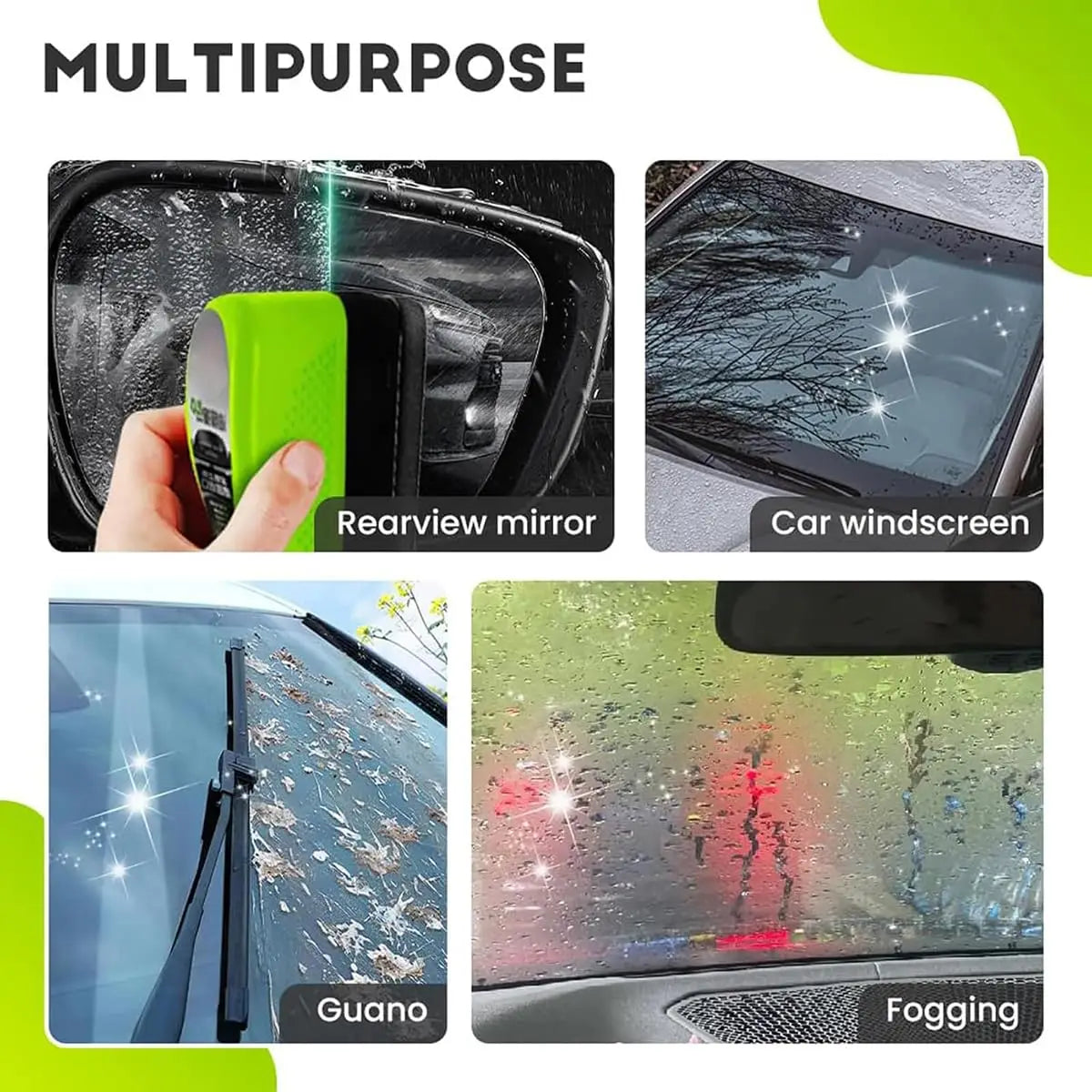 150ML Glass Cleaning Board Automotive Oil Film Cleaning Brush Glass Oil Film Remover Powerful Oil Film Removal & Crystal Coating
