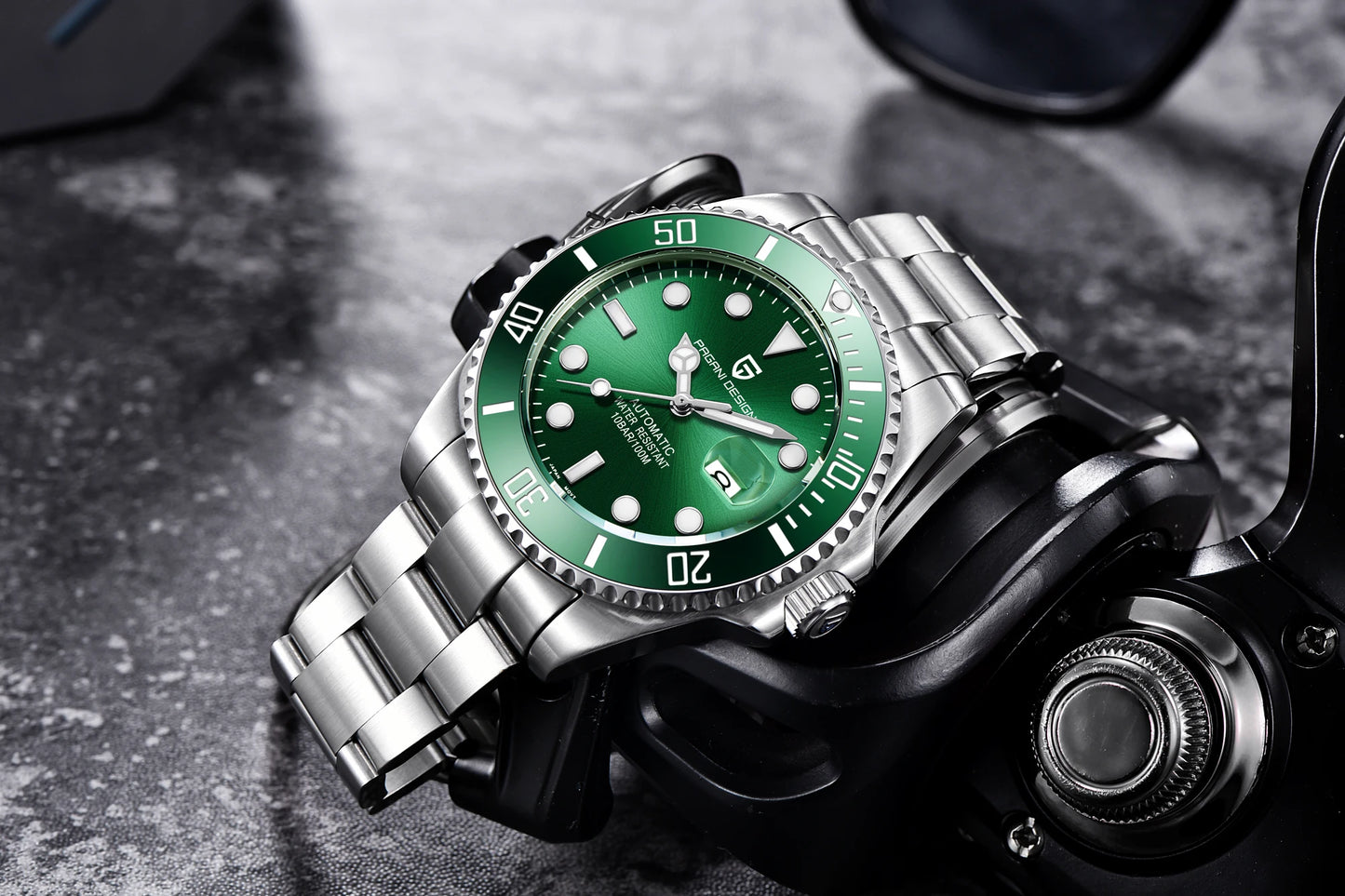 2024 New PAGANI DESIGN 43MM Men Mechanical Watches Luxury Ceramic Bezel 120 Clicks Automatic Watch 100M Waterproof Watch for Men