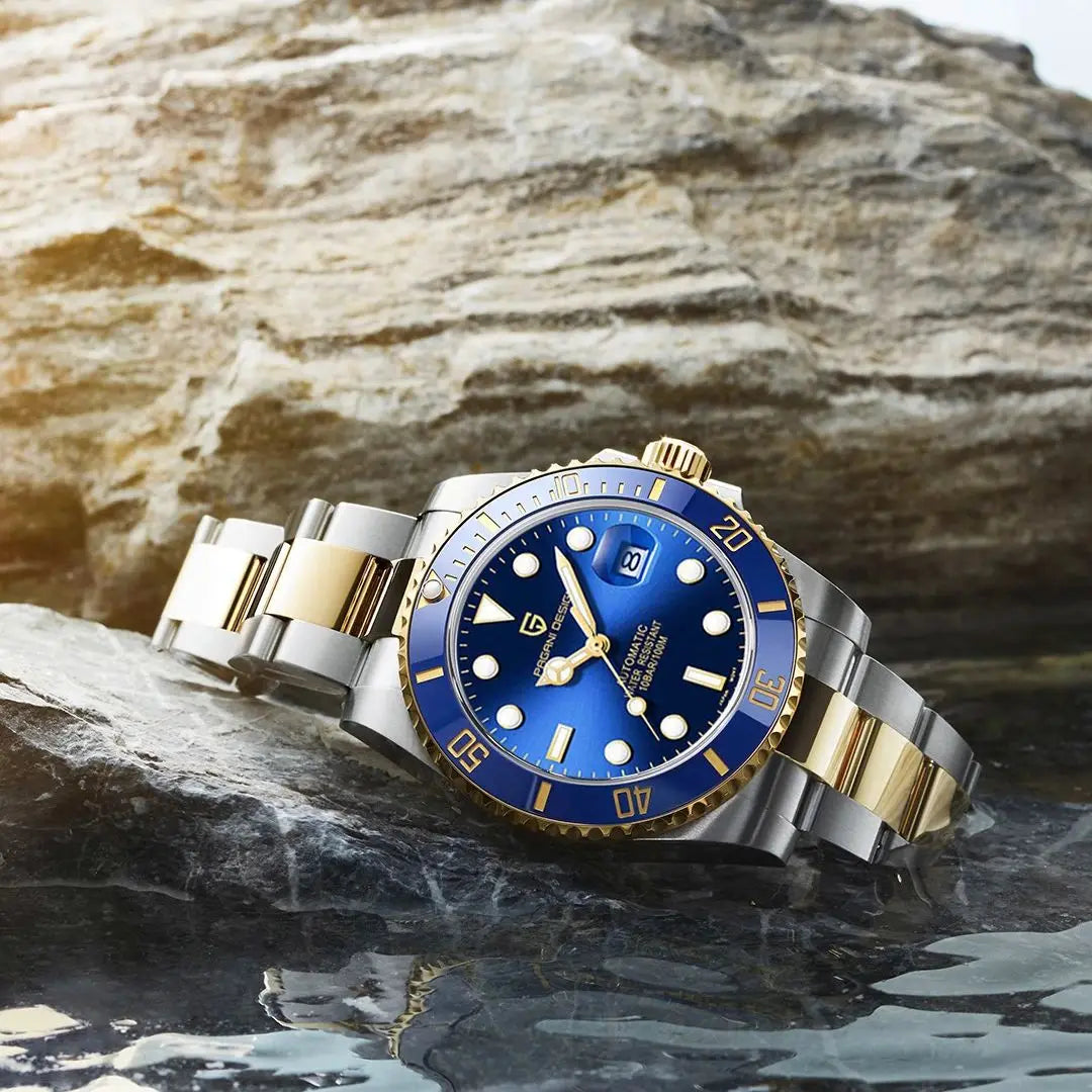 2024 New PAGANI DESIGN 43MM Men Mechanical Watches Luxury Ceramic Bezel 120 Clicks Automatic Watch 100M Waterproof Watch for Men