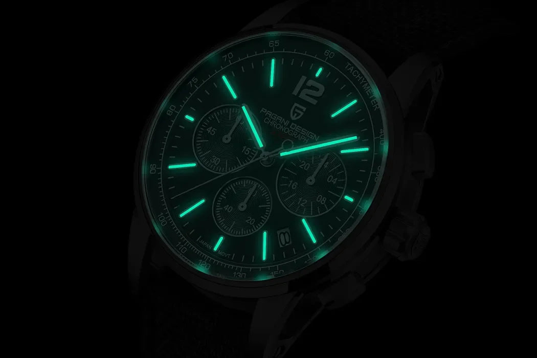 PAGANI DESIGN 2024 New Luxury Fashion Casual Men Quartz Watches VK63 100M Water Resistant Sapphire Glass Stainless Steel Watches