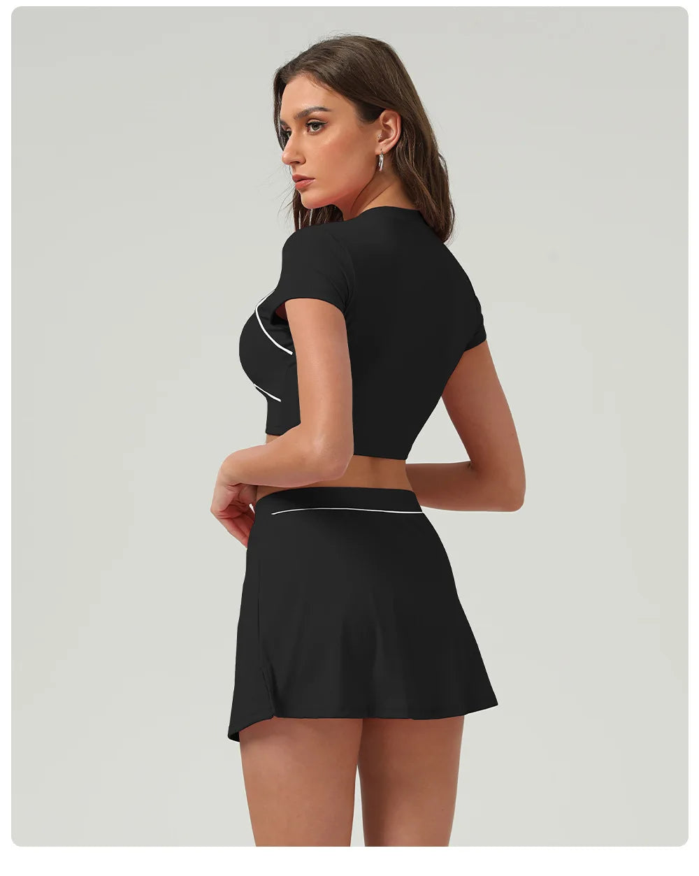 Yoga Top Sport T Shirts Women Fitness Clothes Workout Short-sleeved Crop Top Gym Running Active Wear Push Up Sport Top