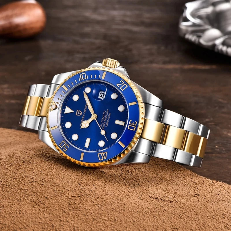 2024 New PAGANI DESIGN 43MM Men Mechanical Watches Luxury Ceramic Bezel 120 Clicks Automatic Watch 100M Waterproof Watch for Men