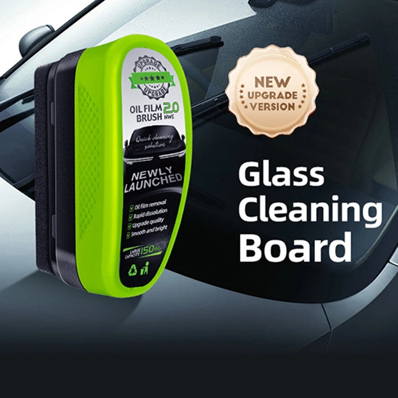 Glass Cleaning Brush Multifunctional Stain Rainwater Clean Wipe Clean Oil Film Wiper Portable Vehicle Home Furnishing Brush