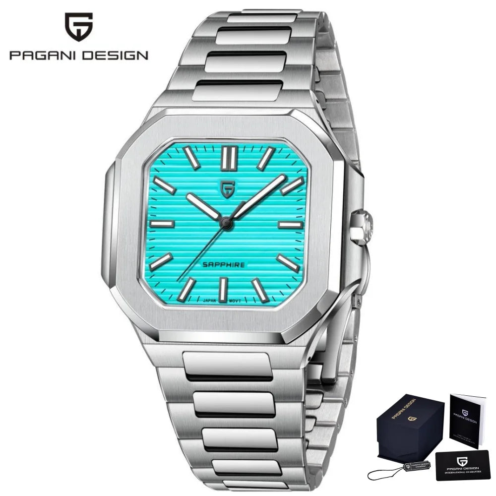 2025 New PAGANI DESIGN Top Brand Men Quartz Watches Luxury Sapphire Glass AR Coated Business Watch Japan VH31 Luminous Watch Men