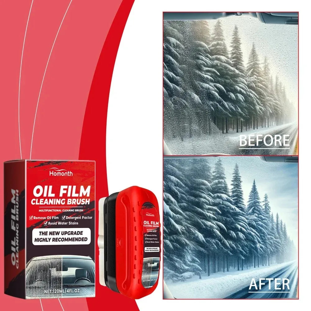 Glass Cleaning Board Universal Glass Cleaning Wipe Board Cleaning Glass Brush for Car Windshield Oil Film Cleaner Glass Coating