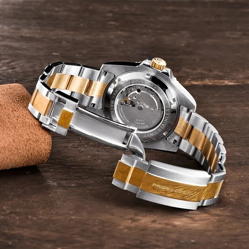 2024 New PAGANI DESIGN 43MM Men Mechanical Watches Luxury Ceramic Bezel 120 Clicks Automatic Watch 100M Waterproof Watch for Men