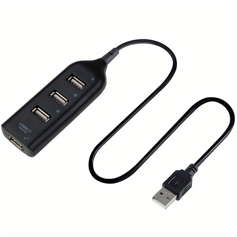 High Speed USB Hub 4 Port USB 2.0 With Cable Mini USB Splitter Hub Use Power Adapter Multiple Socket For PC Laptop Notebook