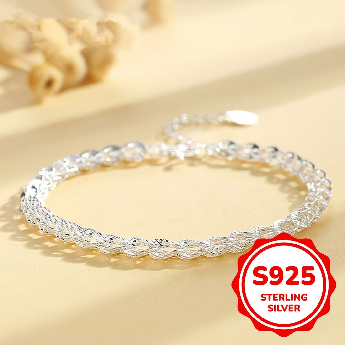 925 Sterling Silver Phoenix Tail Bracelet Female Simple Minimalist Bracelet Jewelry Silver Color
